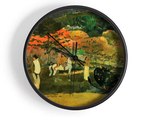 Gauguin Women And Mold Clock - Wallart-Direct UK