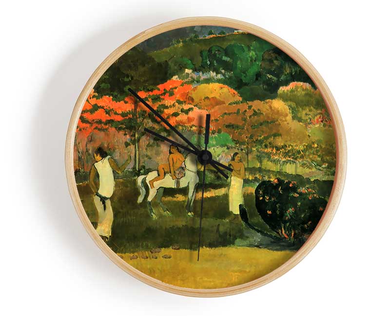 Gauguin Women And Mold Clock - Wallart-Direct UK