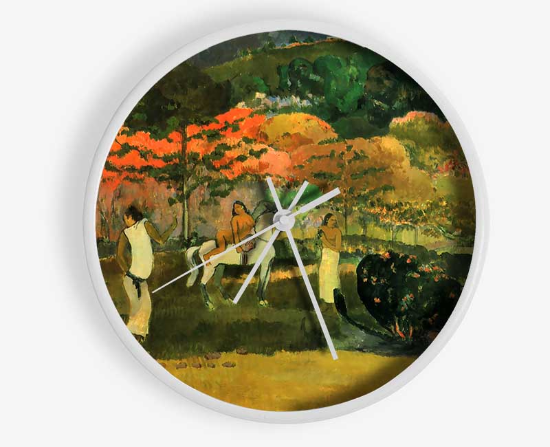 Gauguin Women And Mold Clock - Wallart-Direct UK