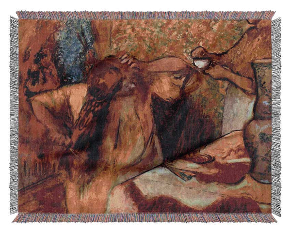 Degas Women At The Toilet 1 Woven Blanket