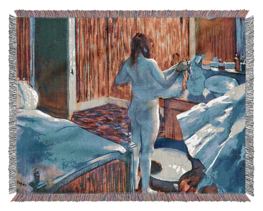 Degas Women At The Toilet 3 Woven Blanket