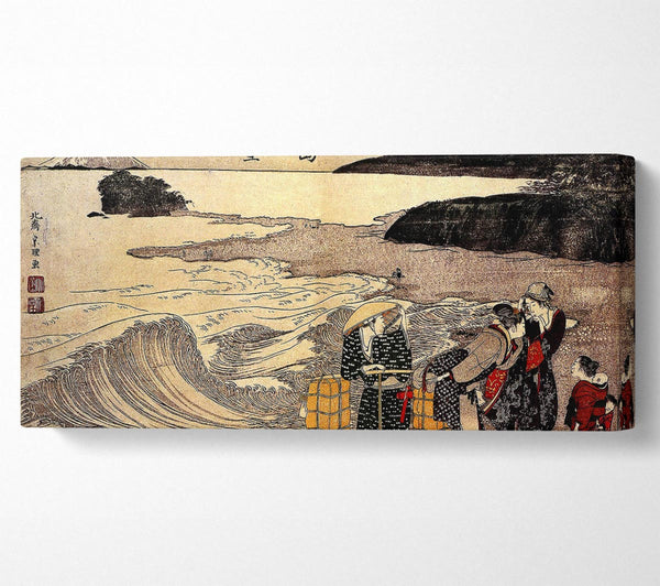 Hokusai Women On The Beach Of Enoshima