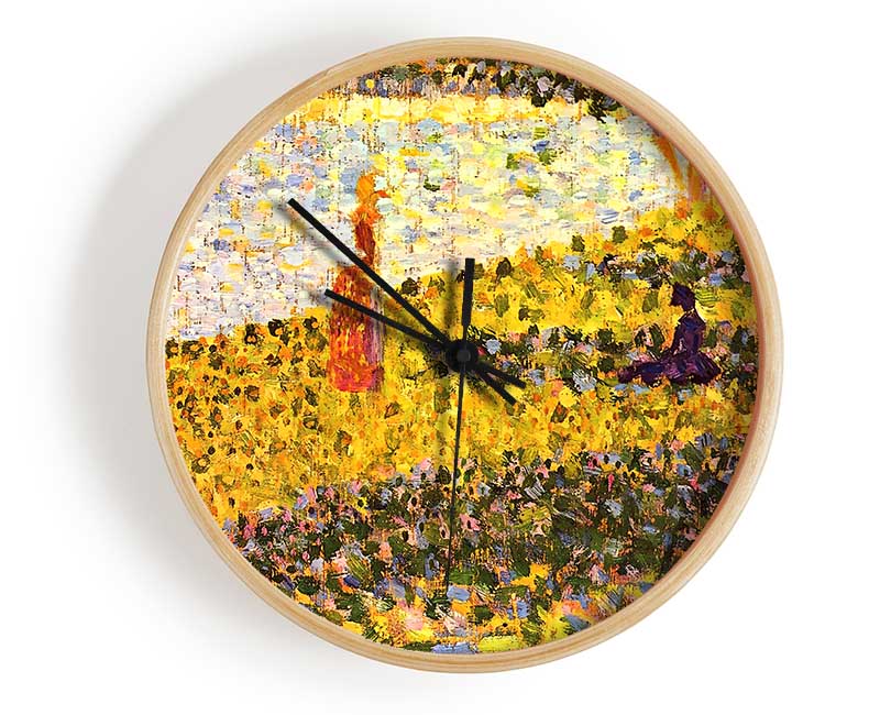 Seurat Women On The Shore Clock - Wallart-Direct UK