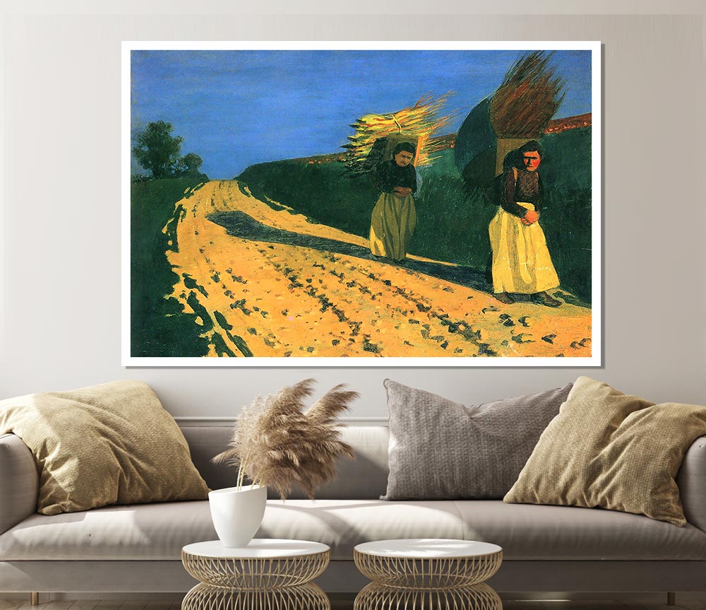 Felix Vallotton Wood Bearing Women Print Poster Wall Art