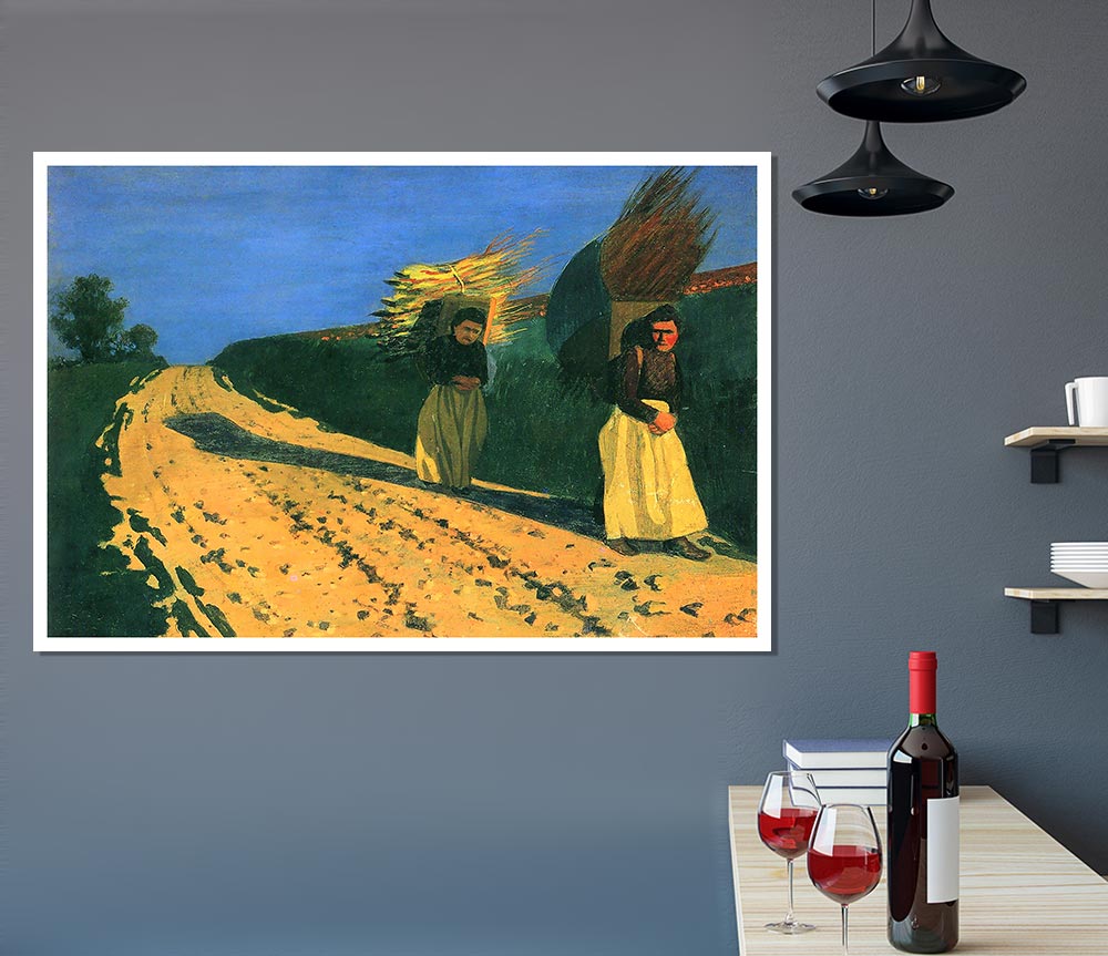 Felix Vallotton Wood Bearing Women Print Poster Wall Art