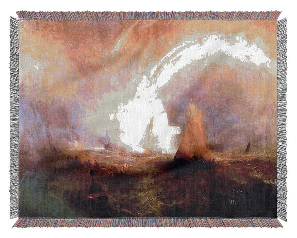 Joseph Mallord Turner Wrecked Bouys Woven Blanket