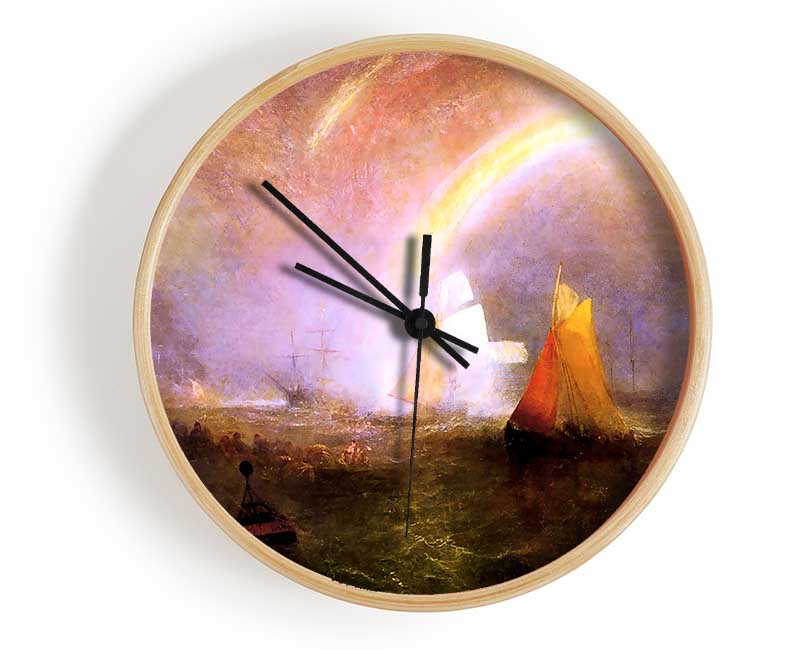 Joseph Mallord Turner Wrecked Bouys Clock - Wallart-Direct UK