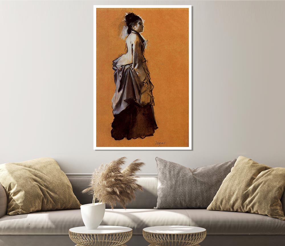 Degas Young Lady In The Road Costume Print Poster Wall Art