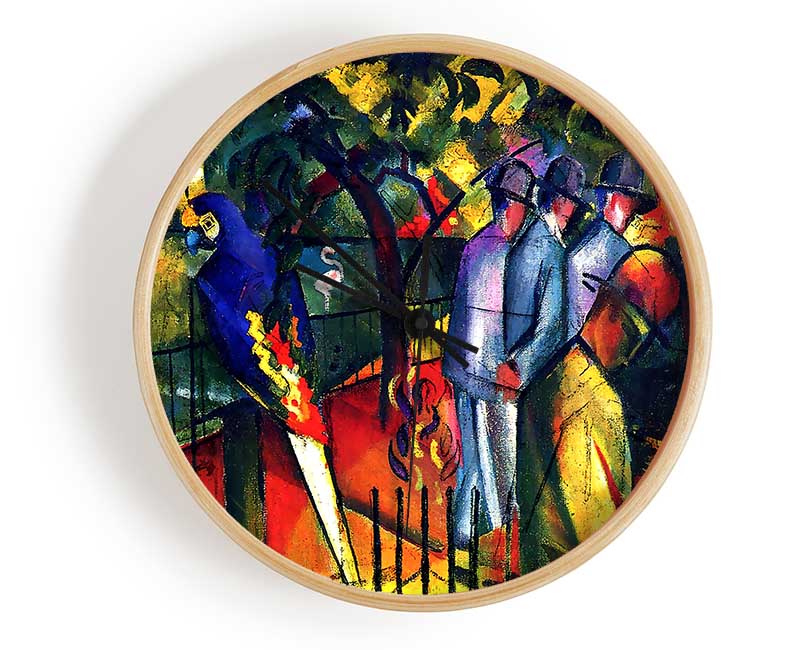 August Macke Zoological Gardens Clock - Wallart-Direct UK