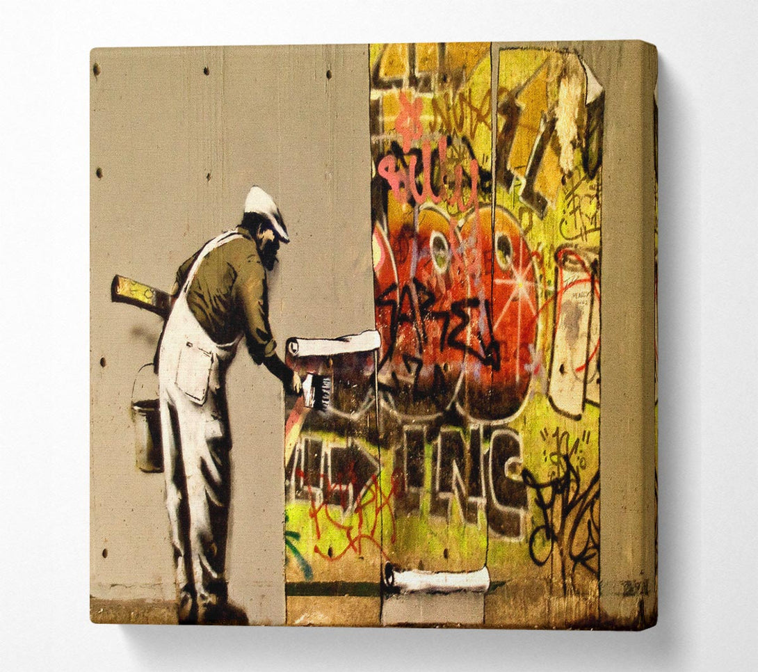 Picture of Wall Paper Square Canvas Wall Art