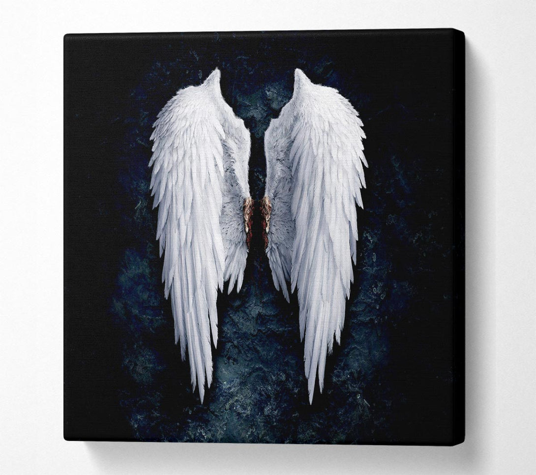 Picture of Angel Wings Square Canvas Wall Art