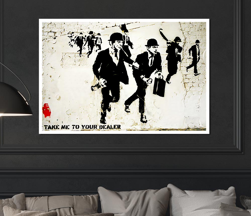 Bankers On The Run Print Poster Wall Art