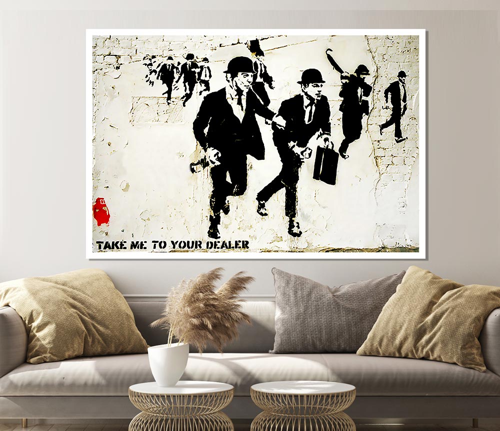 Bankers On The Run Print Poster Wall Art