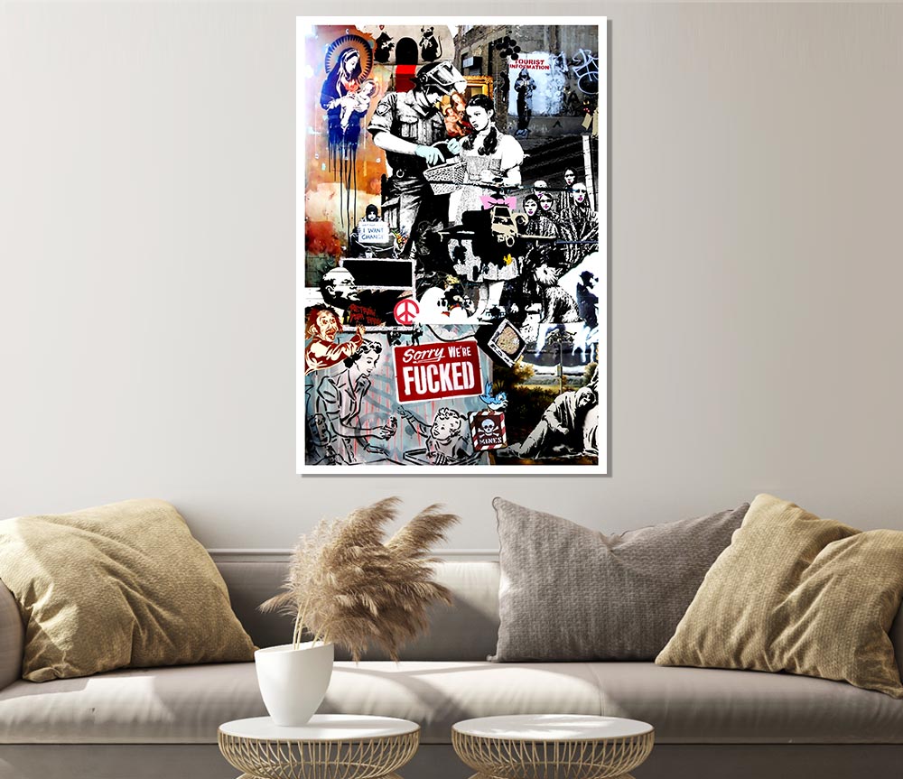 Banksy Collage 2 Print Poster Wall Art