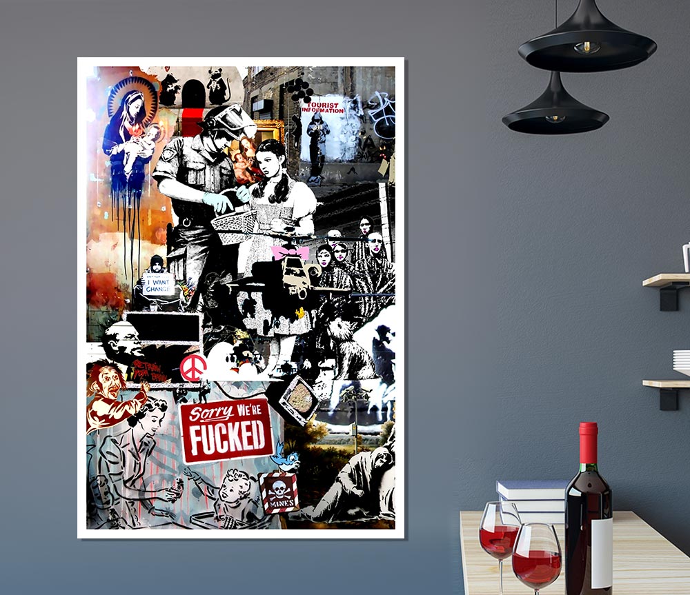 Banksy Collage 2 Print Poster Wall Art