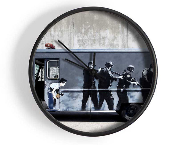 Banksy Swat Truck Clock - Wallart-Direct UK