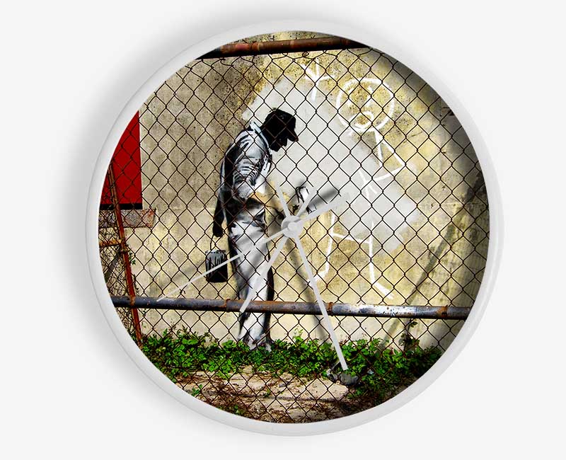 Behind The Fence Clock - Wallart-Direct UK