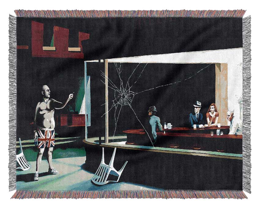 British Nighthawks Woven Blanket