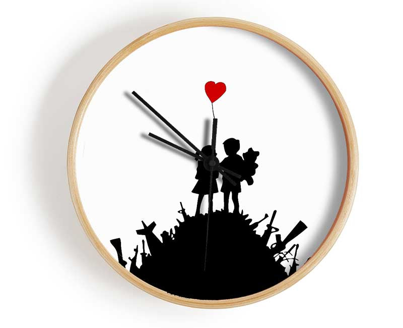 Childs Love War Clock - Wallart-Direct UK