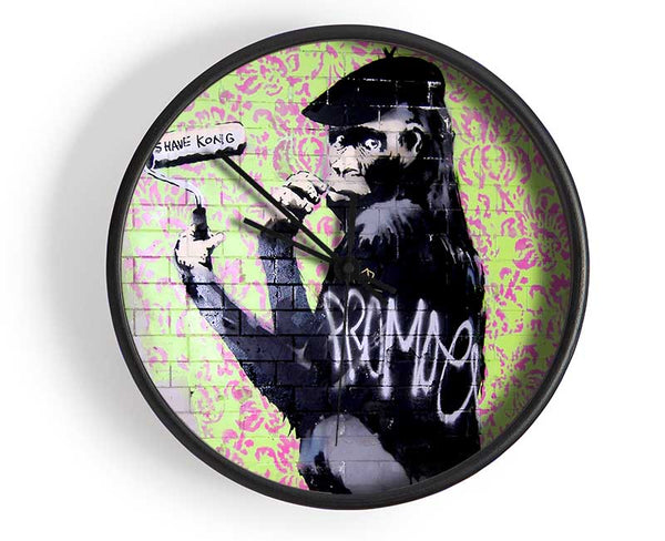 Chimp Artist Clock - Wallart-Direct UK