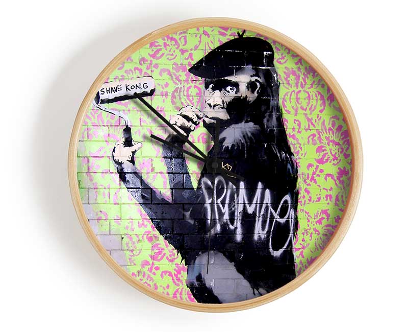 Chimp Artist Clock - Wallart-Direct UK