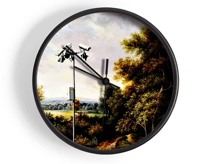 Countryside Cctv Clock - Wallart-Direct UK