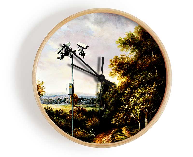 Countryside Cctv Clock - Wallart-Direct UK