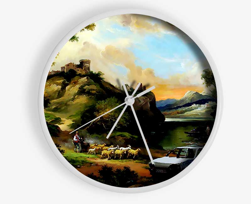 Countryside Junk Yard Clock - Wallart-Direct UK