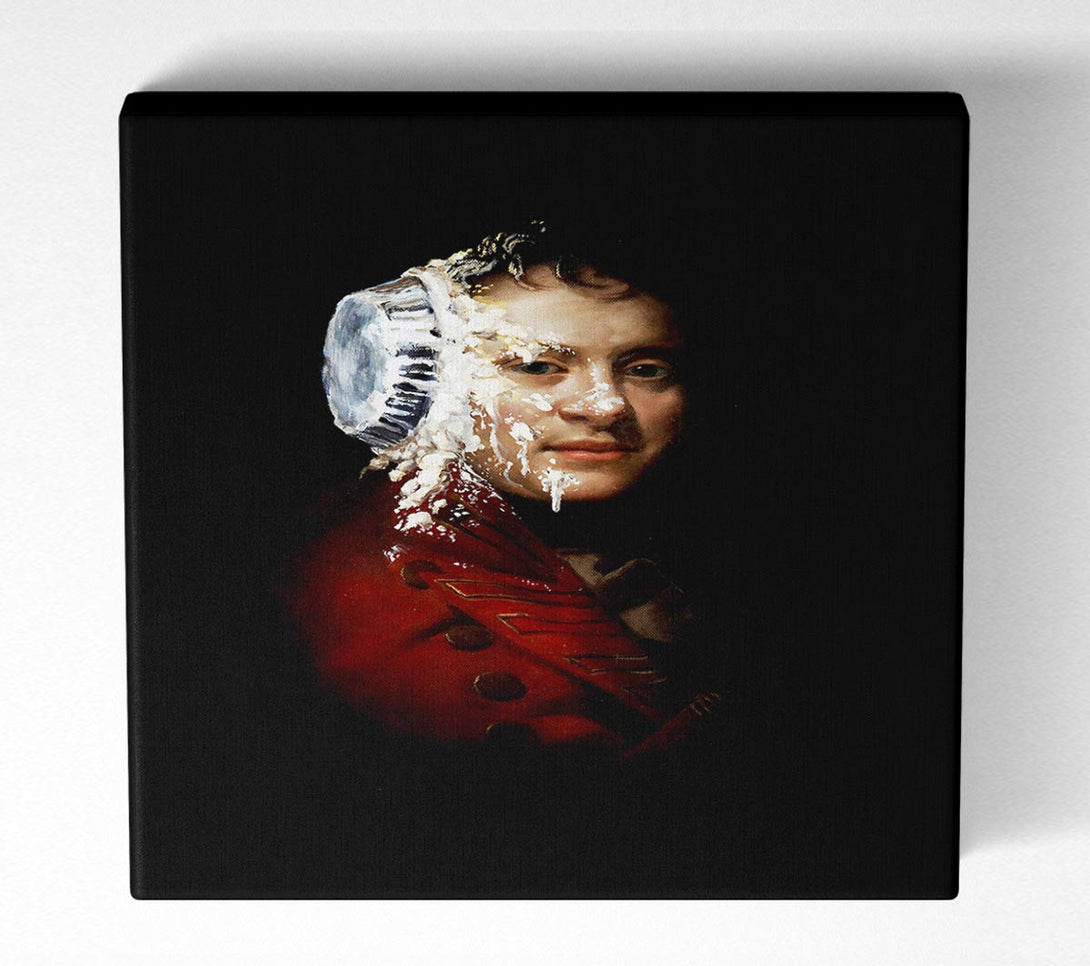 Picture of Custard Pie Square Canvas Wall Art