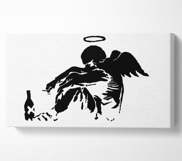 Fallen Angel Black White