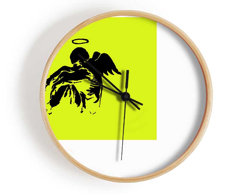 Fallen Angel Lime Clock - Wallart-Direct UK