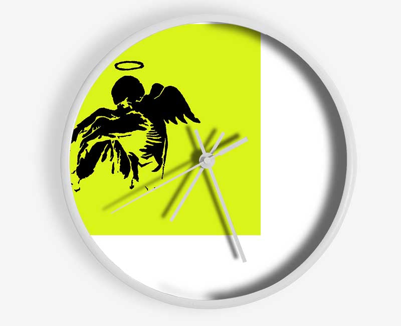 Fallen Angel Lime Clock - Wallart-Direct UK