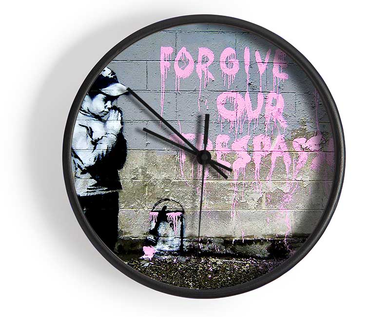 Forgive Us Our Trespassing Clock - Wallart-Direct UK