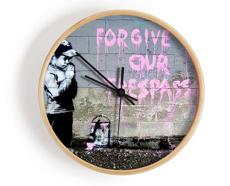 Forgive Us Our Trespassing Clock - Wallart-Direct UK