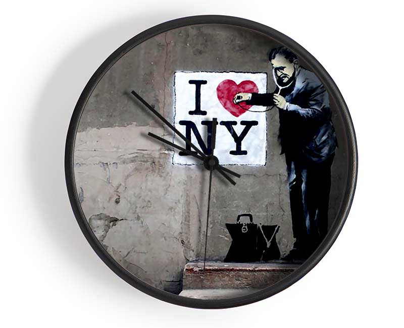 Heart Beat Of New York Clock - Wallart-Direct UK