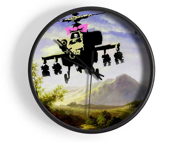 Helicopter Bow Clock - Wallart-Direct UK