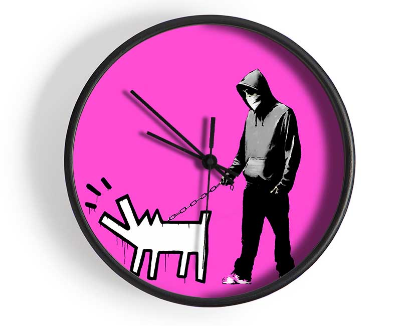 Hoodie With Snapper Pink Clock - Wallart-Direct UK