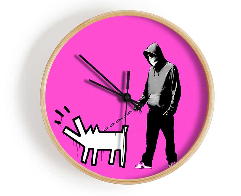 Hoodie With Snapper Pink Clock - Wallart-Direct UK