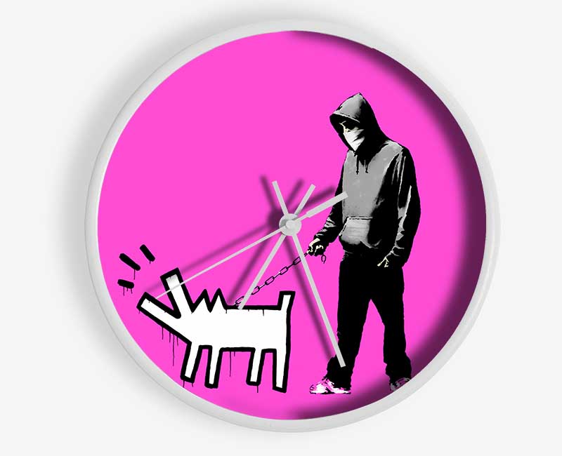 Hoodie With Snapper Pink Clock - Wallart-Direct UK