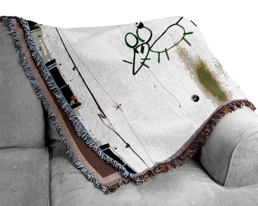 I Love New York Rat Woven Blanket