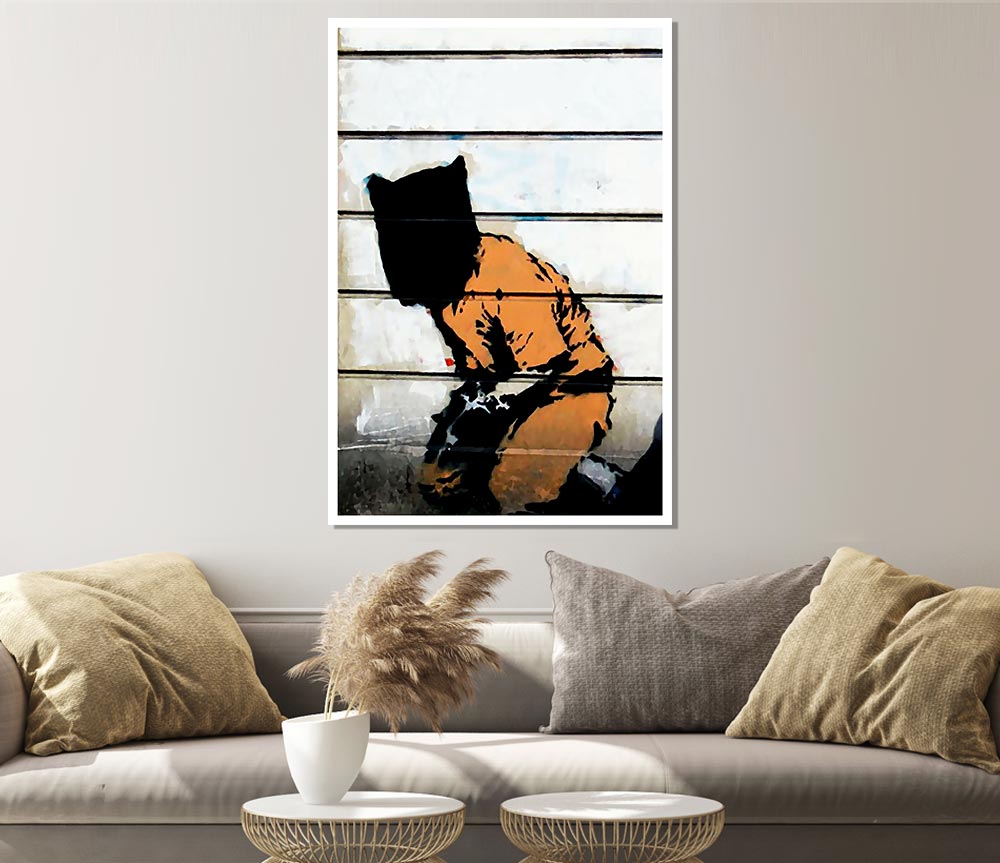 Jail Rat Print Poster Wall Art