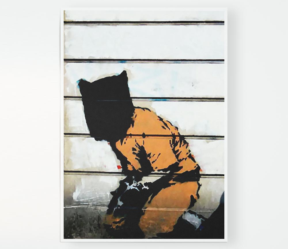 Jail Rat Print Poster Wall Art