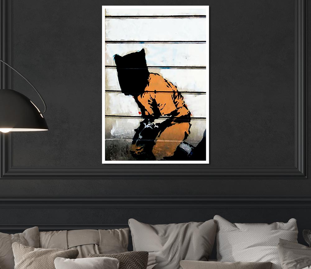 Jail Rat Print Poster Wall Art