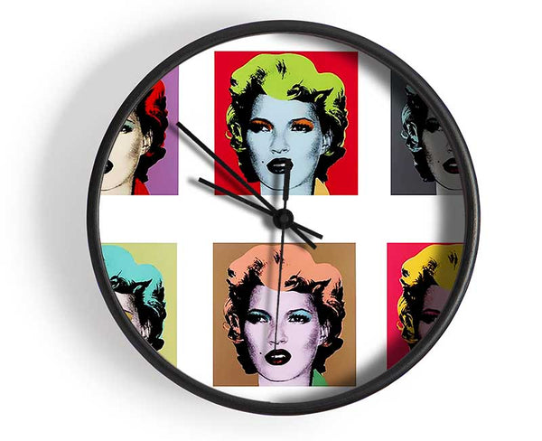 Kate Moss 6 Clock - Wallart-Direct UK