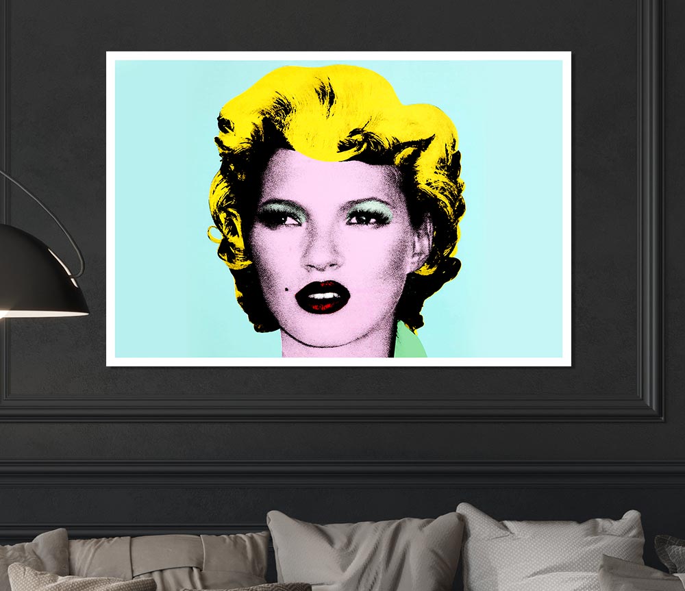 Kate Moss Print Poster Wall Art