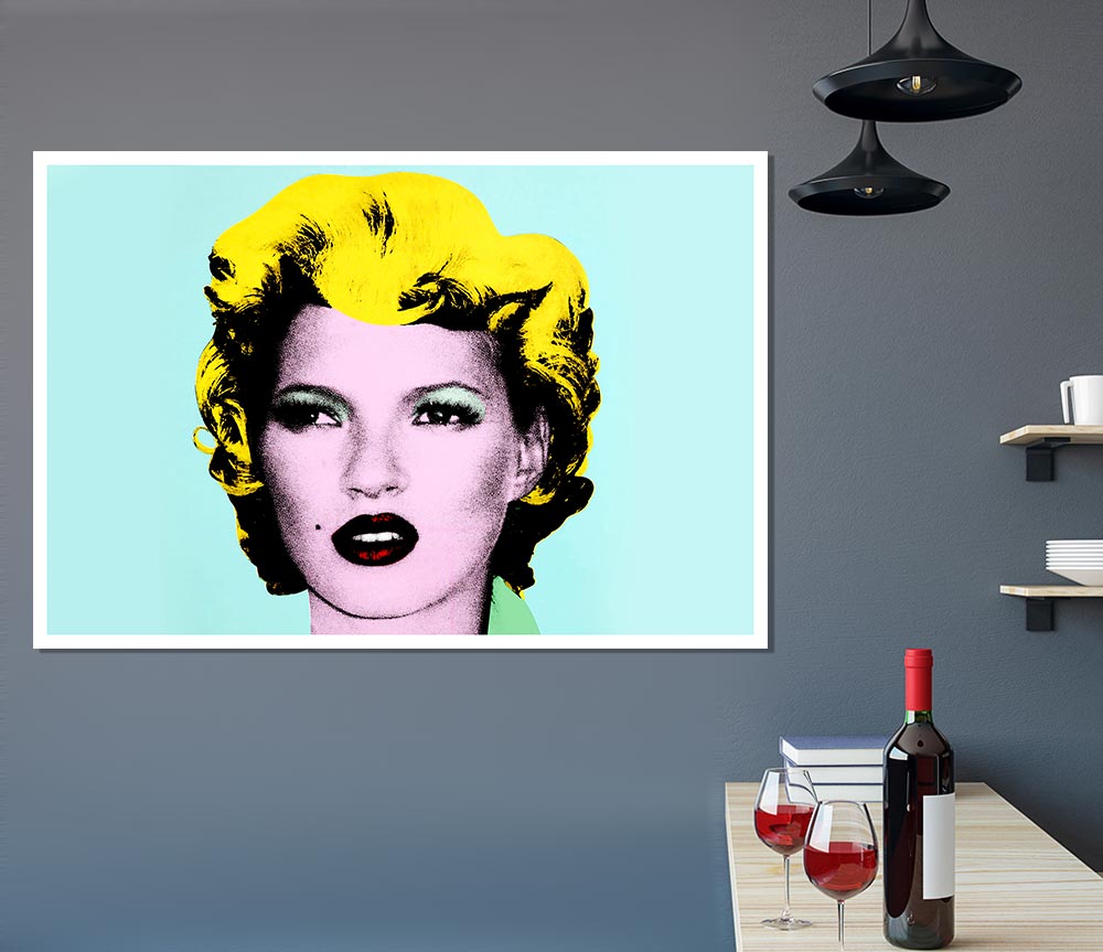 Kate Moss Print Poster Wall Art