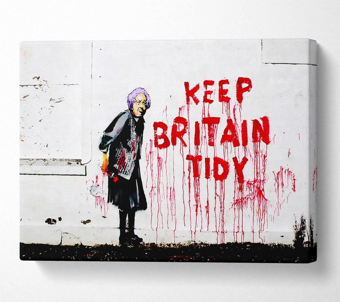 Picture of Keep Britain Tidy Canvas Print Wall Art