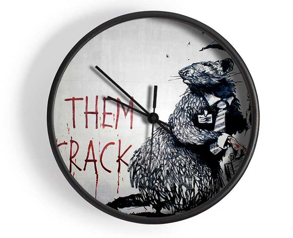 Let Them Eat Crack Clock - Wallart-Direct UK