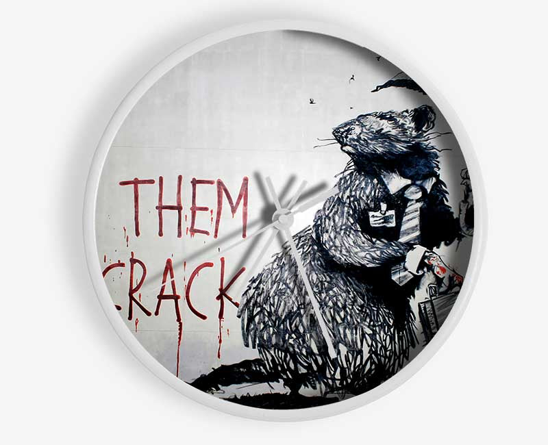 Let Them Eat Crack Clock - Wallart-Direct UK