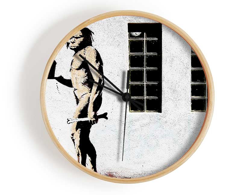 Mcdonald Caveman Clock - Wallart-Direct UK